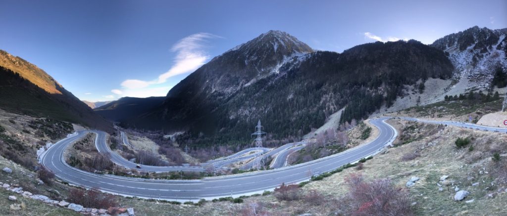 Carretera del Port de la Bonaigua. Pirineos